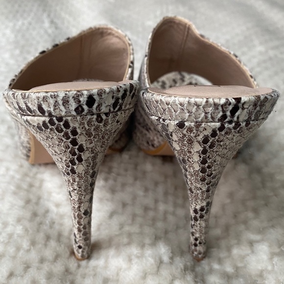 ASOS Snake Skin Open Toe Mules - Picture 3 of 5